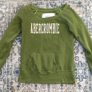 Abercrombie & Fitch GREEN Sweatshirt Pullover L